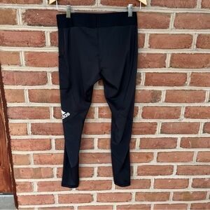 Black Adidas running tights. Aero ready. Ladies Large
